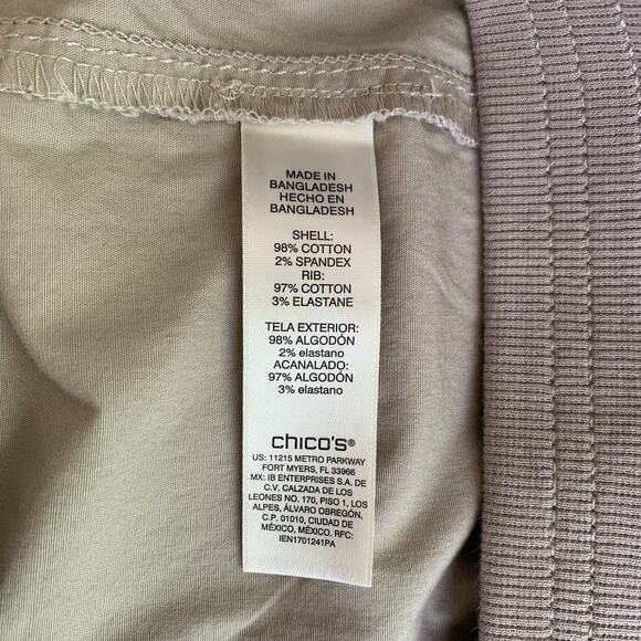 Chico's Shorts Women's Size 4 (20) Pull-On Cargo Beach Everyday Pale Taupe NWT - Picture 5 of 8